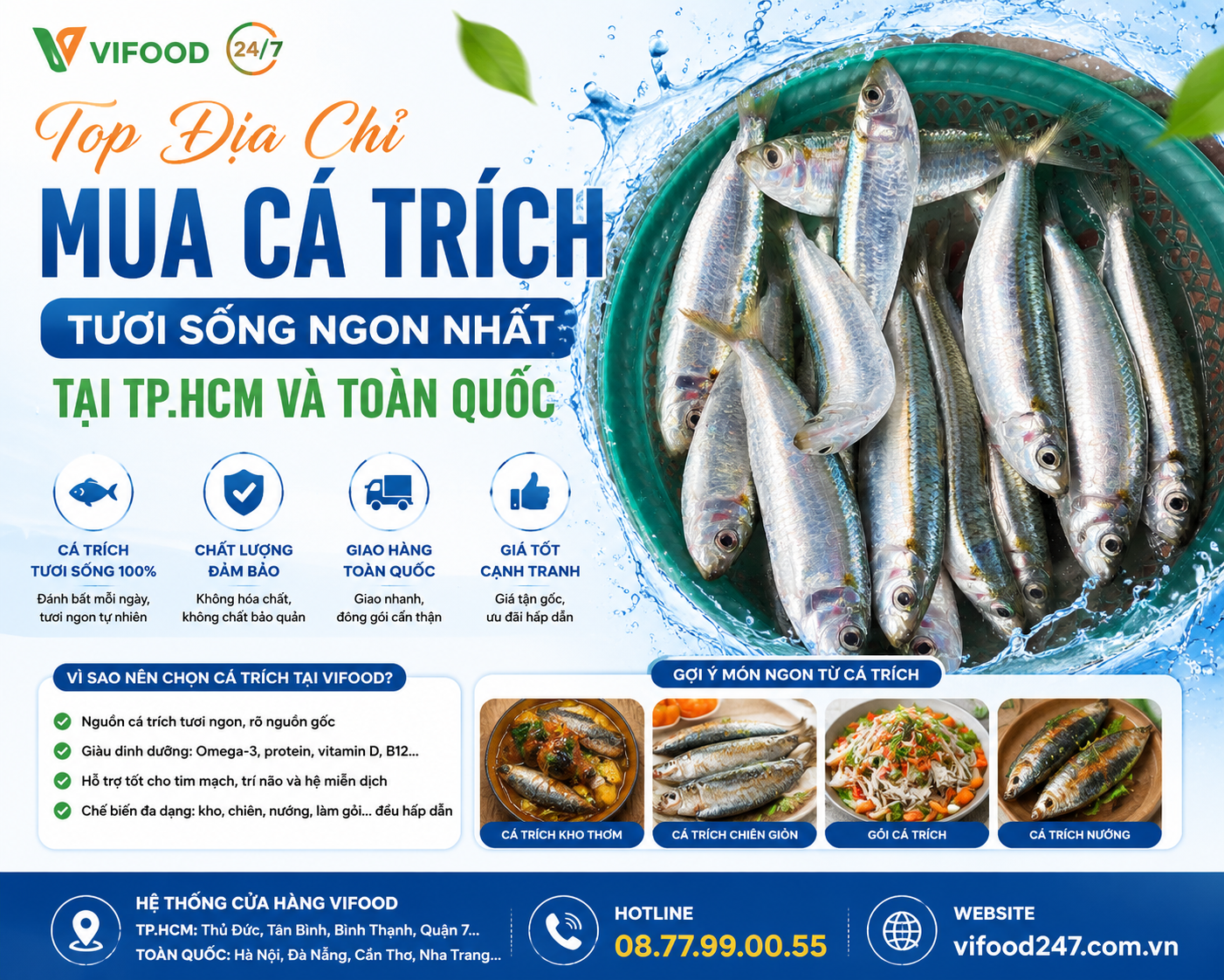 Top Địa Chỉ Mua Cá Trích Tươi Sống Ngon Nhất Tại TP.HCM Và Toàn Quốc