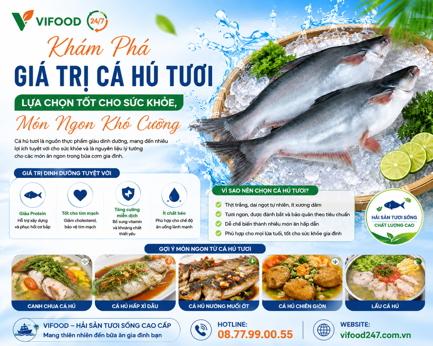 Khám Phá Giá Trị Cá Hú Tươi: Lựa Chọn Tốt Cho Sức Khỏe, Món Ngon Khó Cưỡng