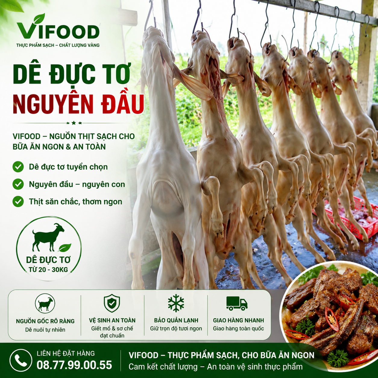 Dê đực tơ nguyên đầu