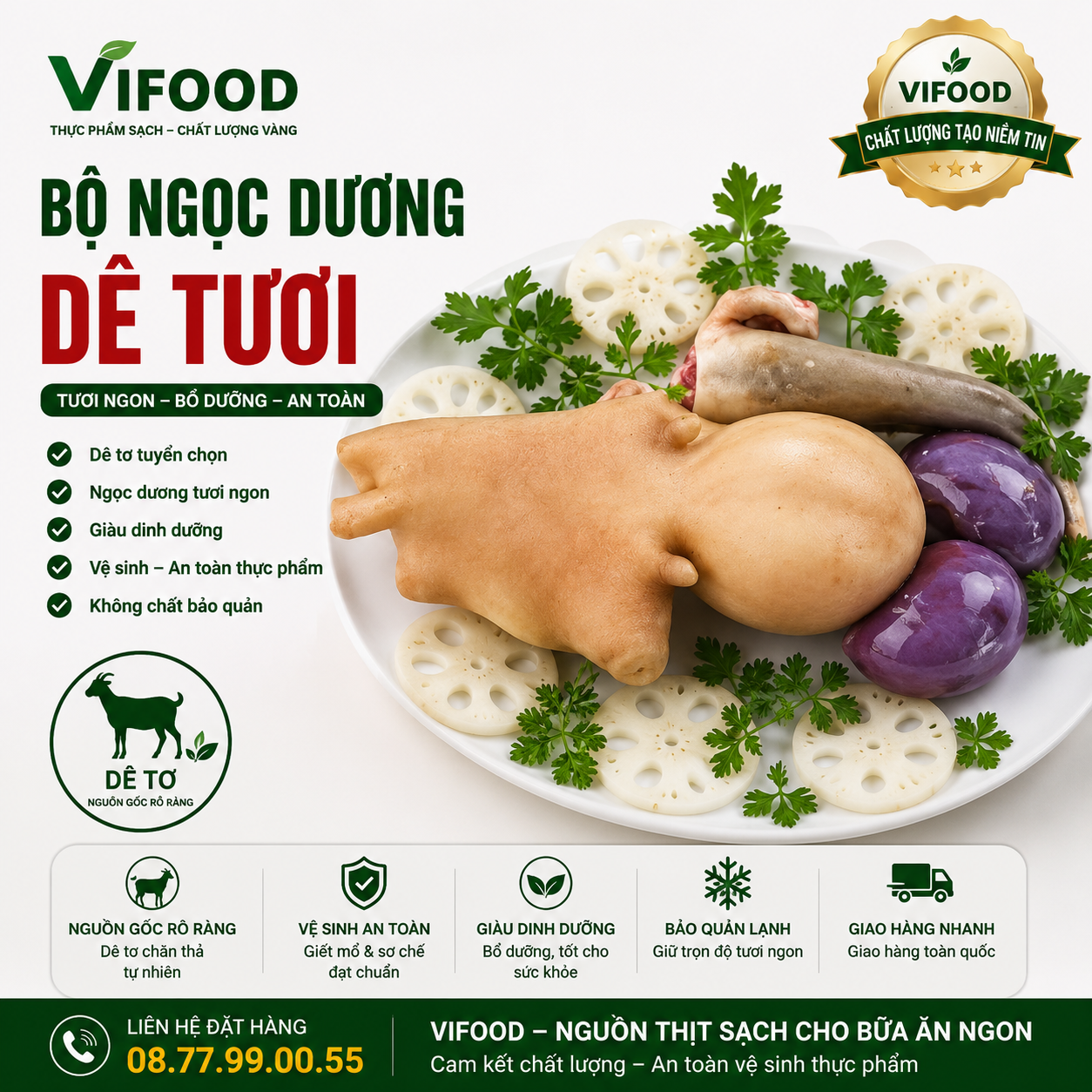 Bộ Ngọc Dương Dê Tươi
