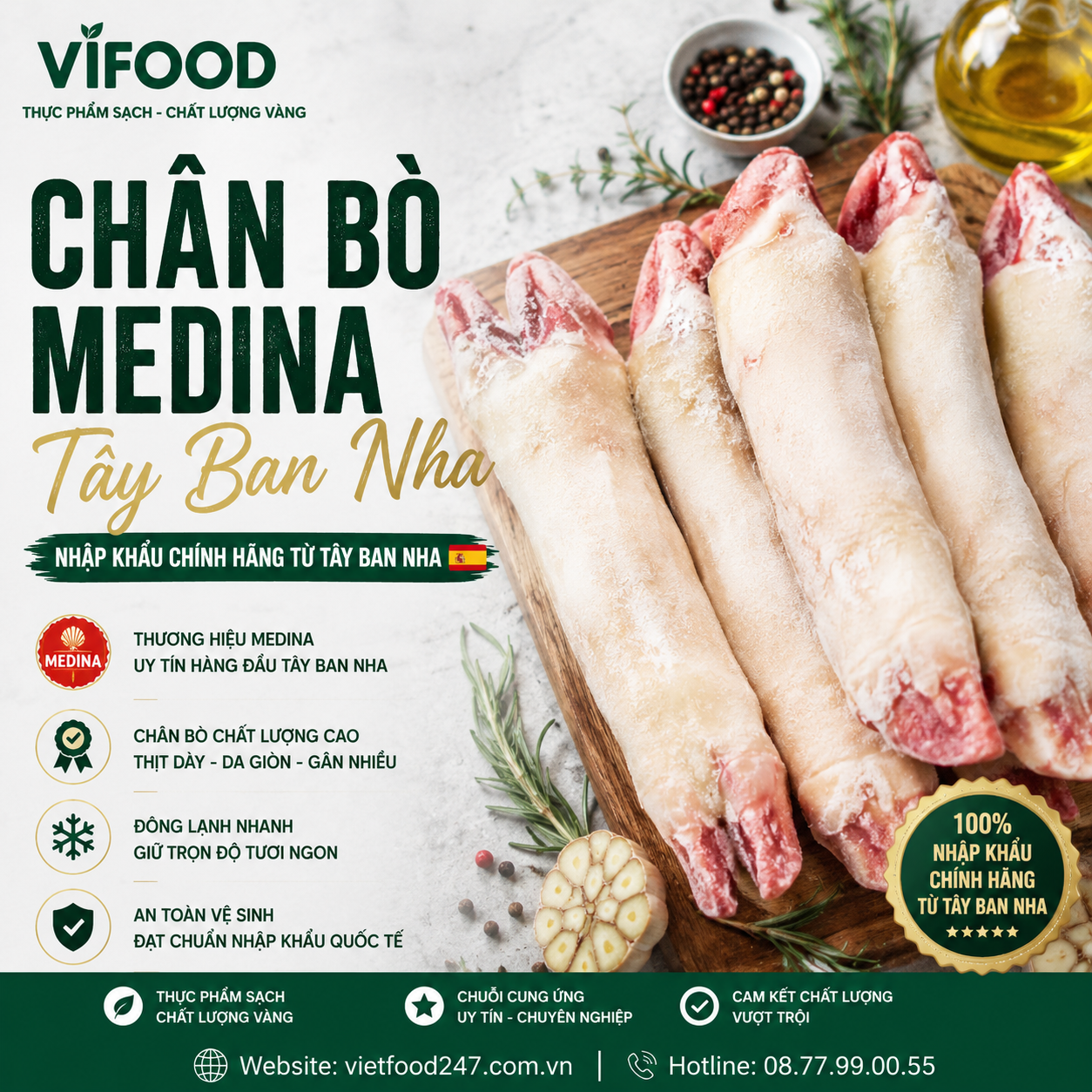 Chân bò Medina Tây Ban Nha