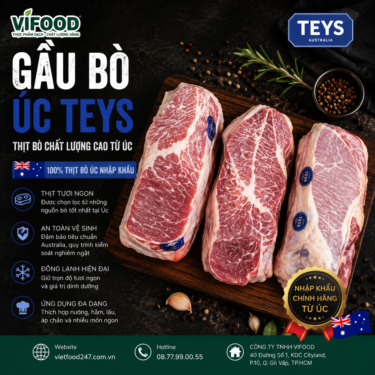 Gầu bò Úc Teys