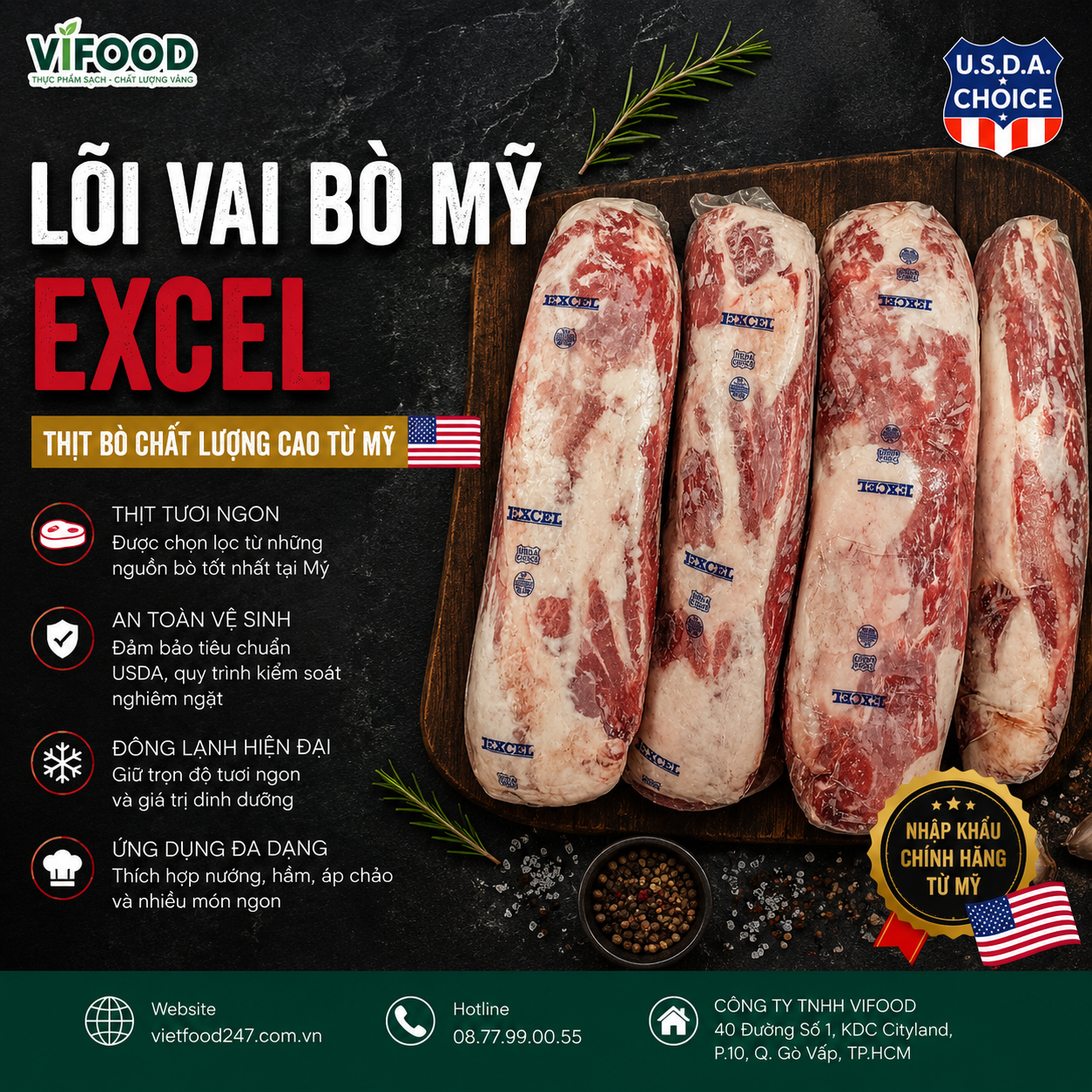 Lõi vai bò Mỹ Excel