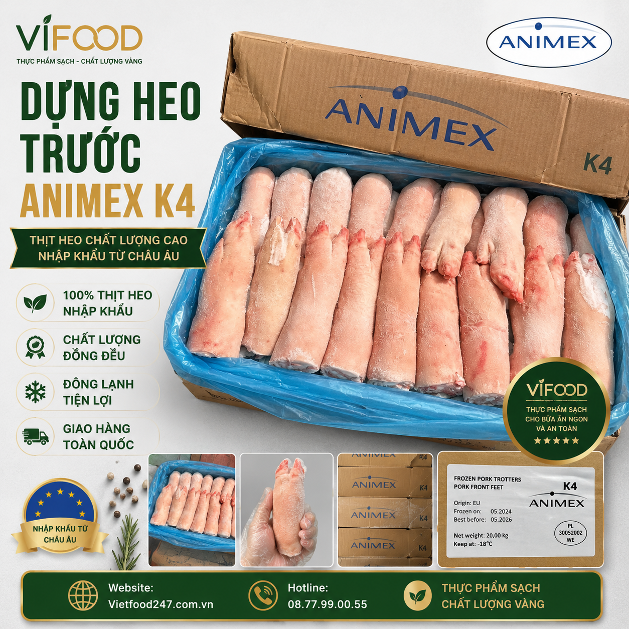 Dựng heo trước Animex K4