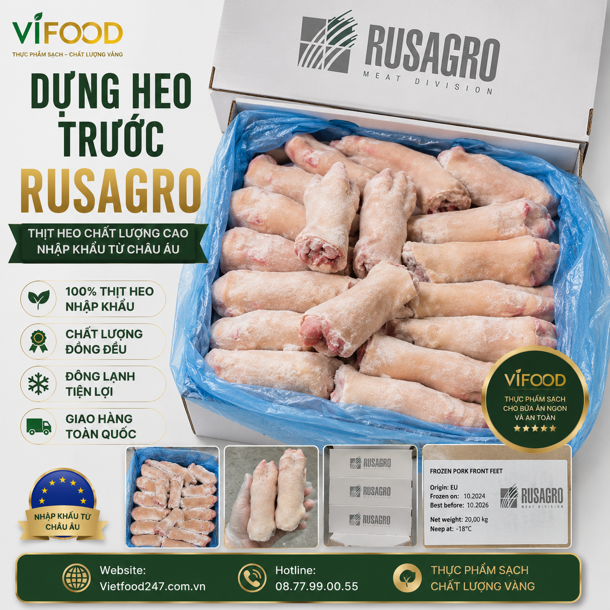 Dựng heo trước Rusagro