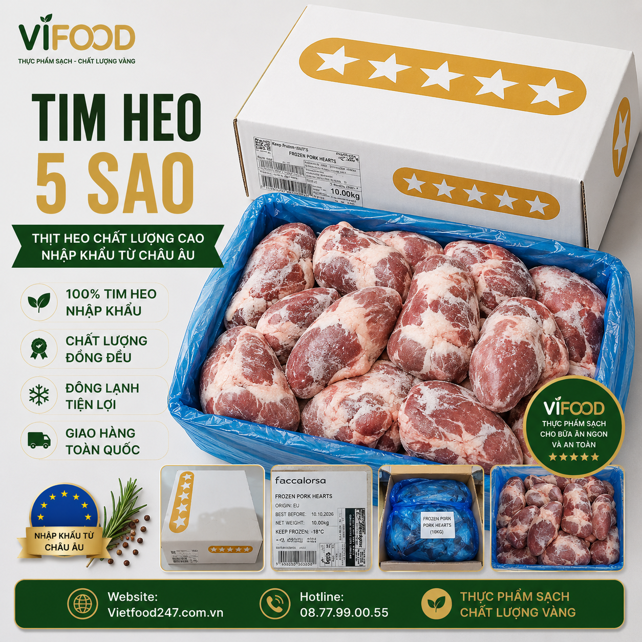 Tim heo 5 sao