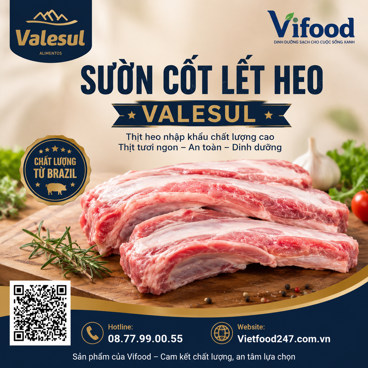 Sườn cốt lết heo Valesul