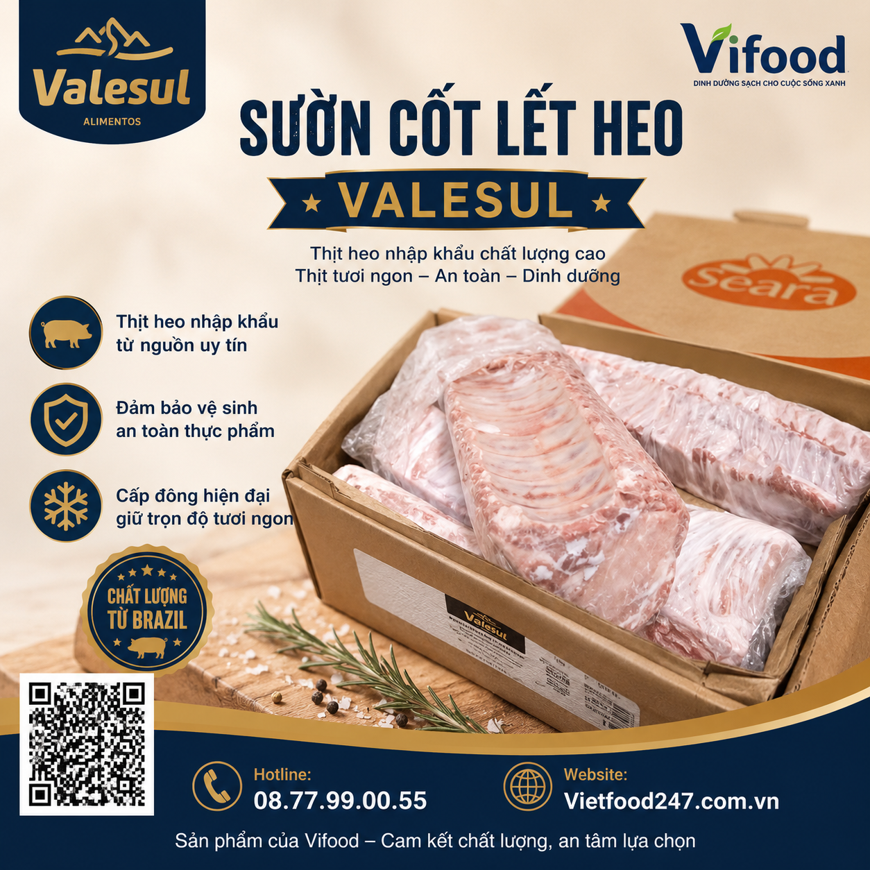 Sườn cốt lết heo Seara