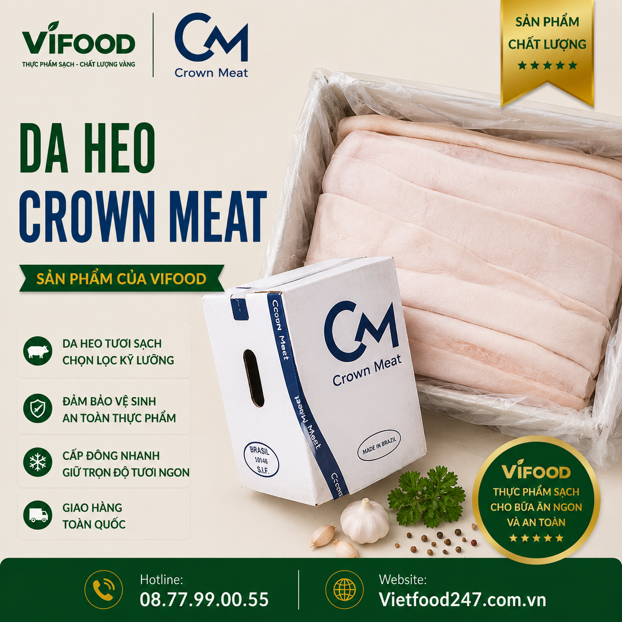 Da heo Crown Meat