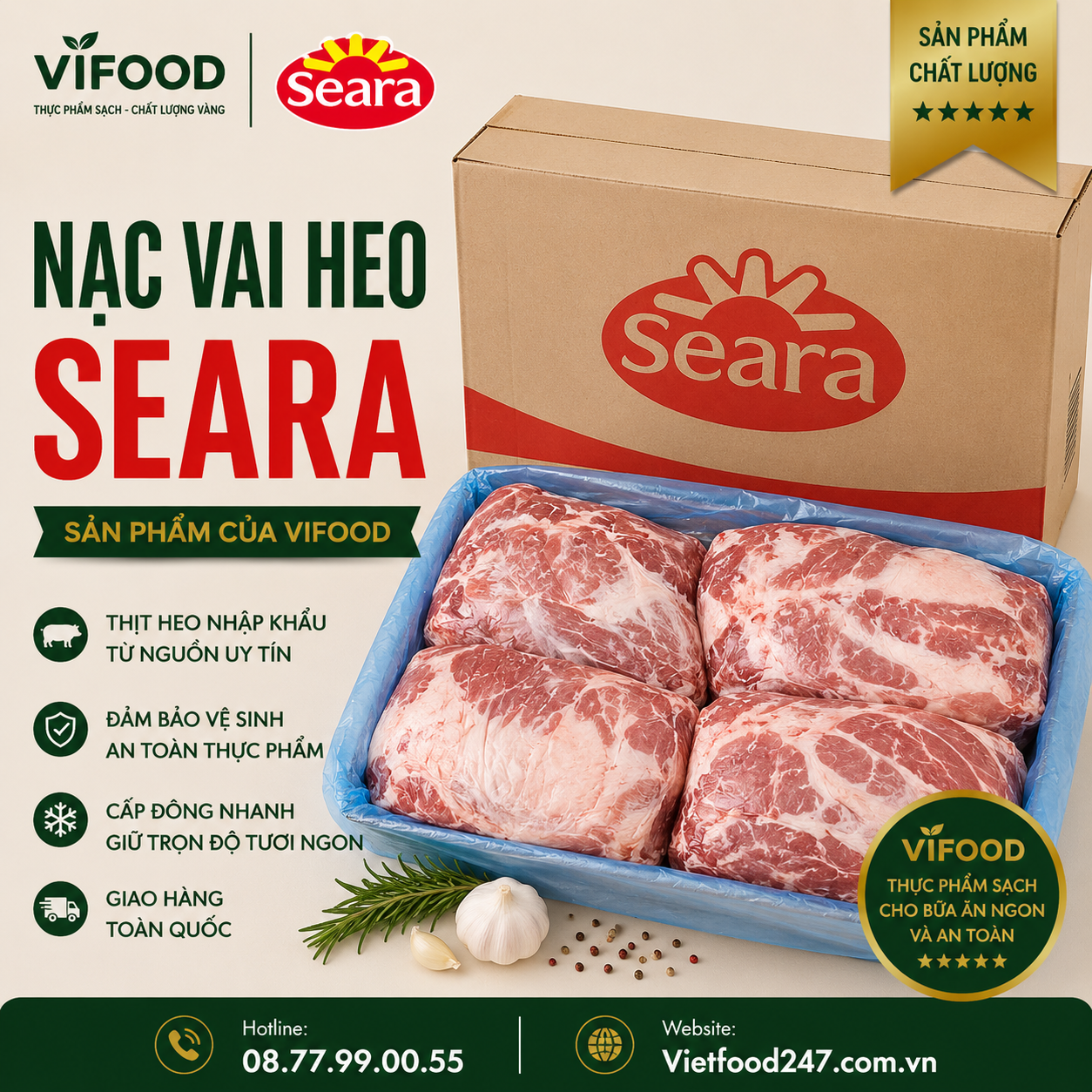  Nạc vai heo Seara