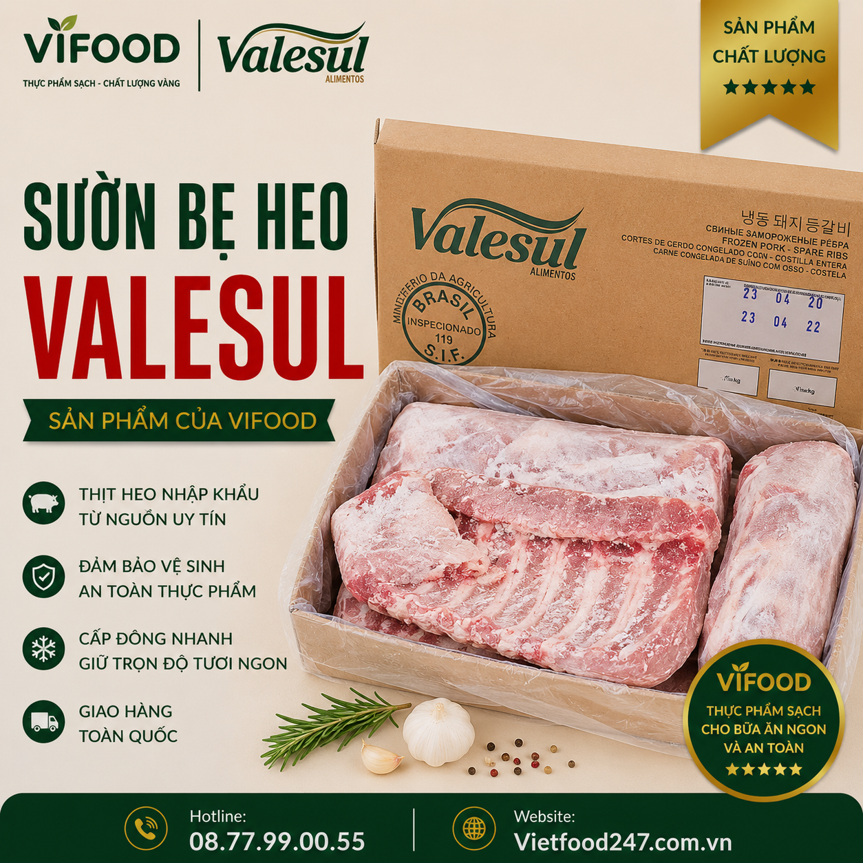 Sườn bẹ Valesul 