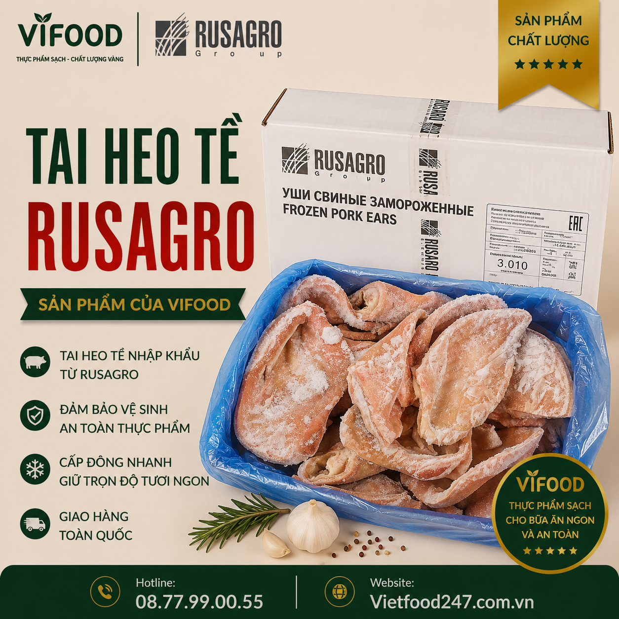 Tai heo tề Rusagro