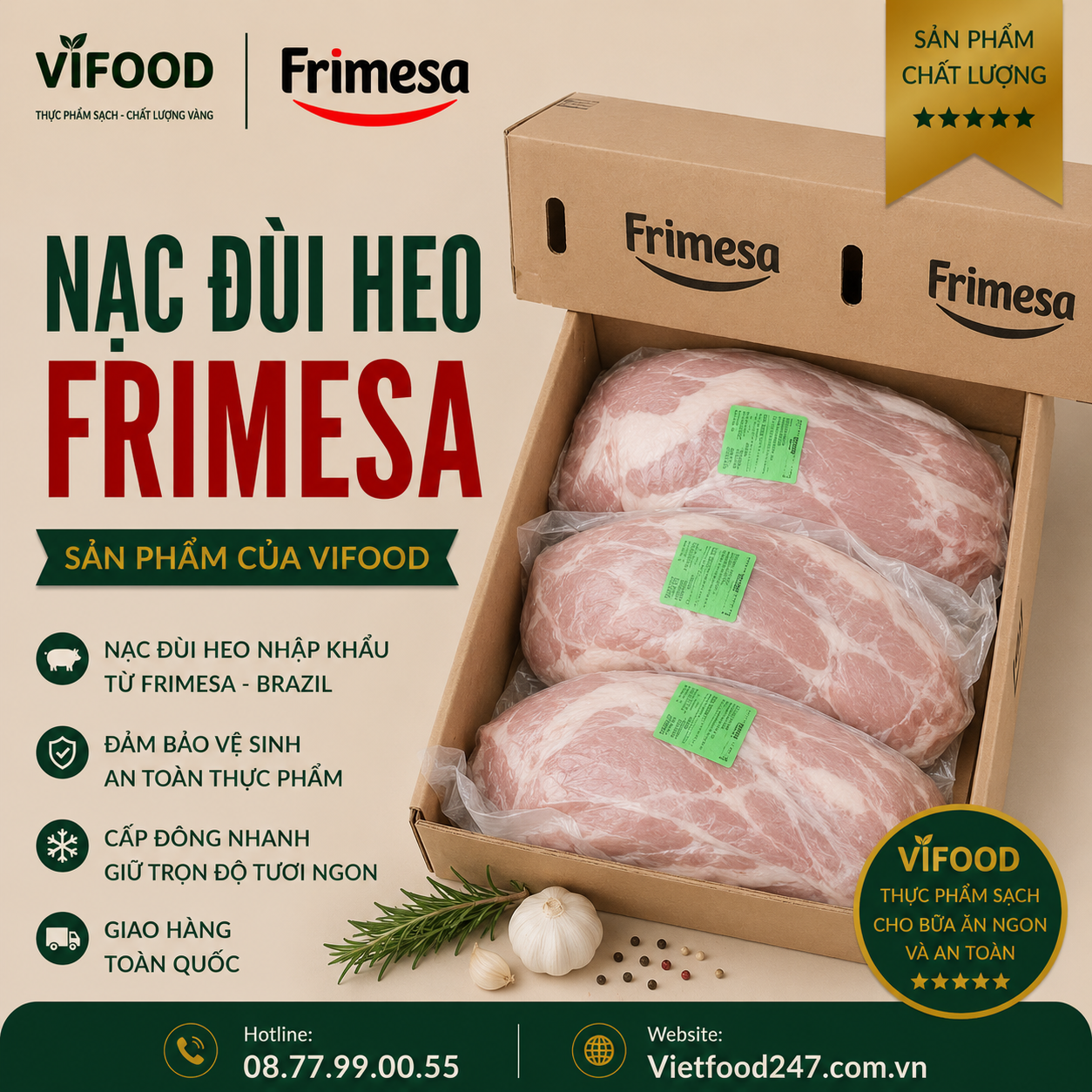 Nạc đùi heo Frimesa