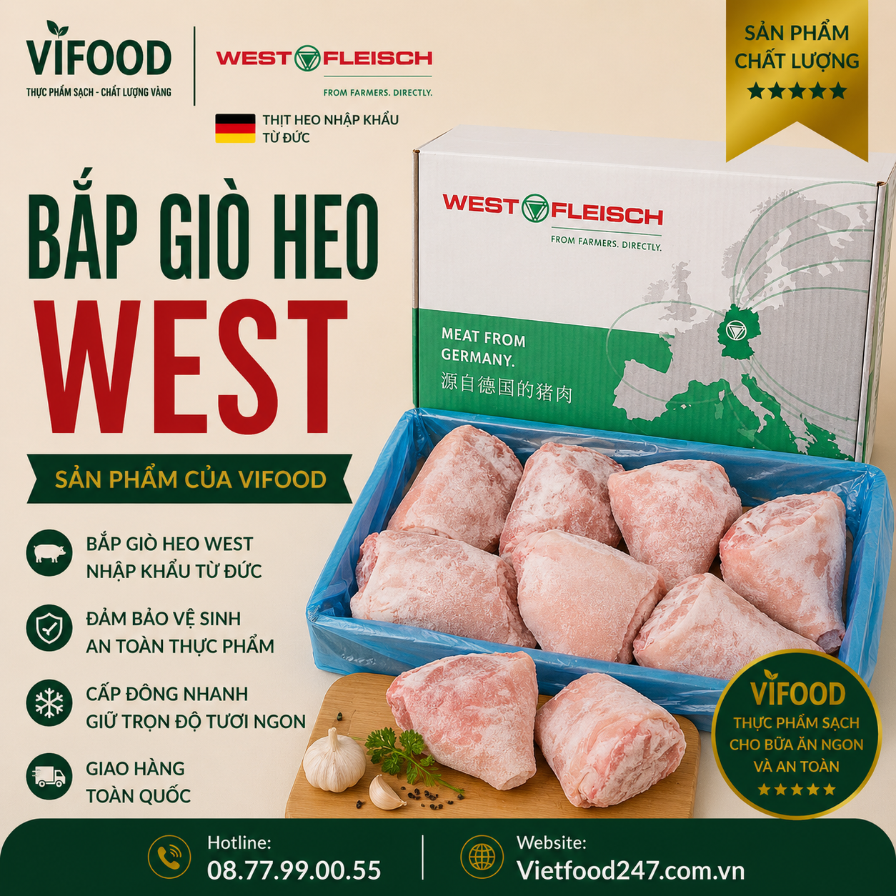 Bắp giò heo West