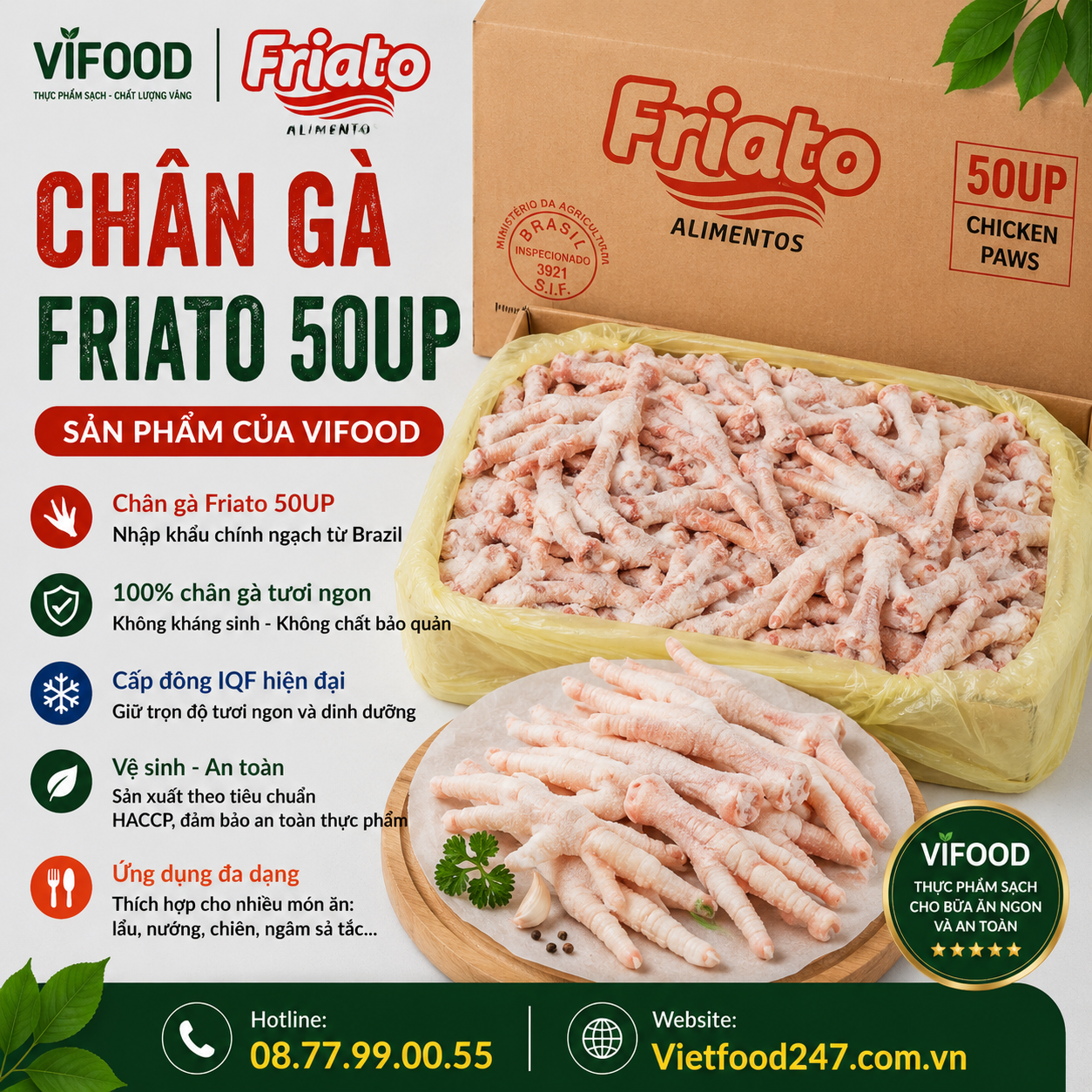 Chân gà Friato 50up