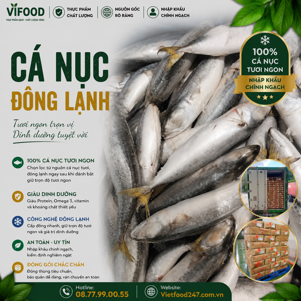 Cá Nục Đông Lạnh