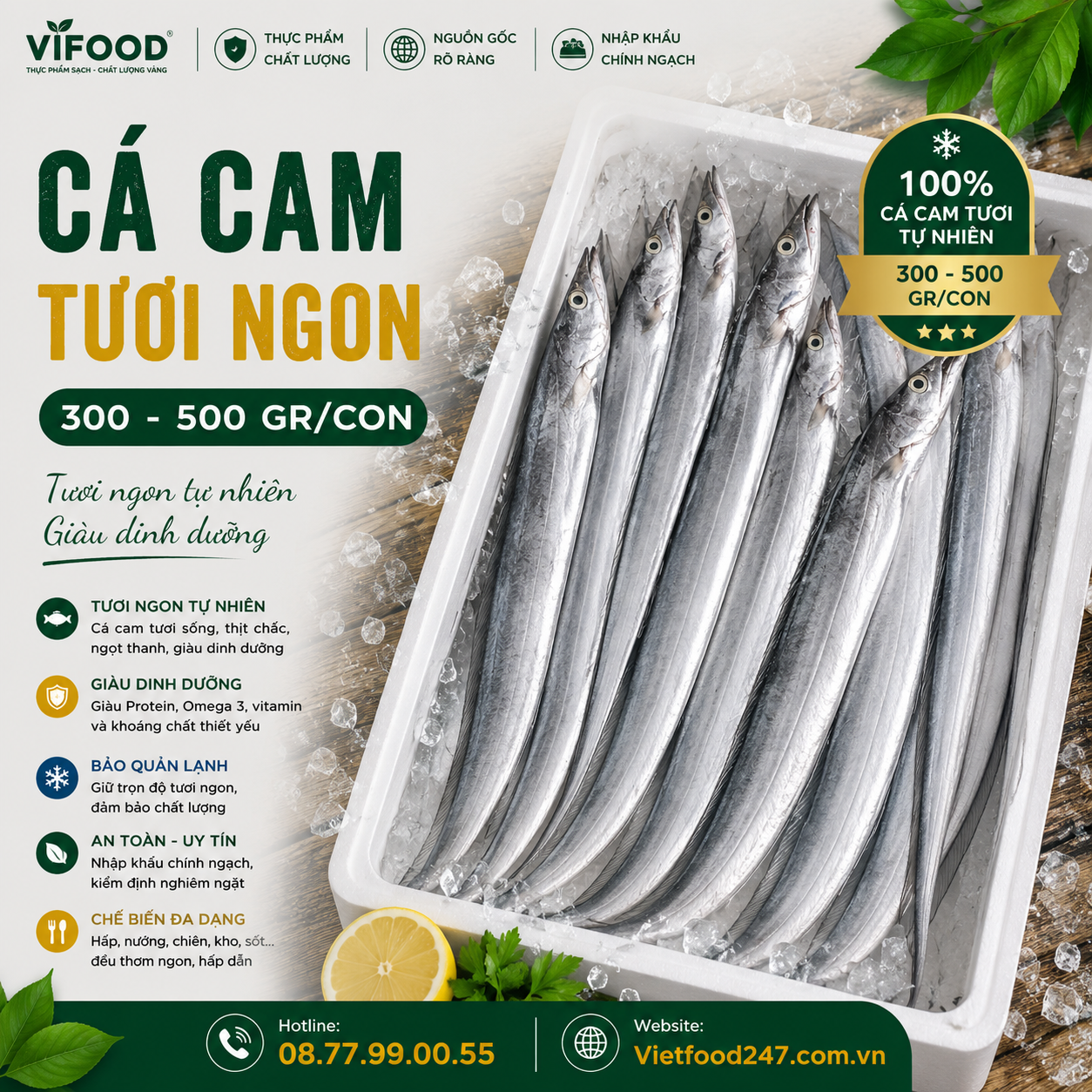 Cá hố tươi 300-500 gr/con