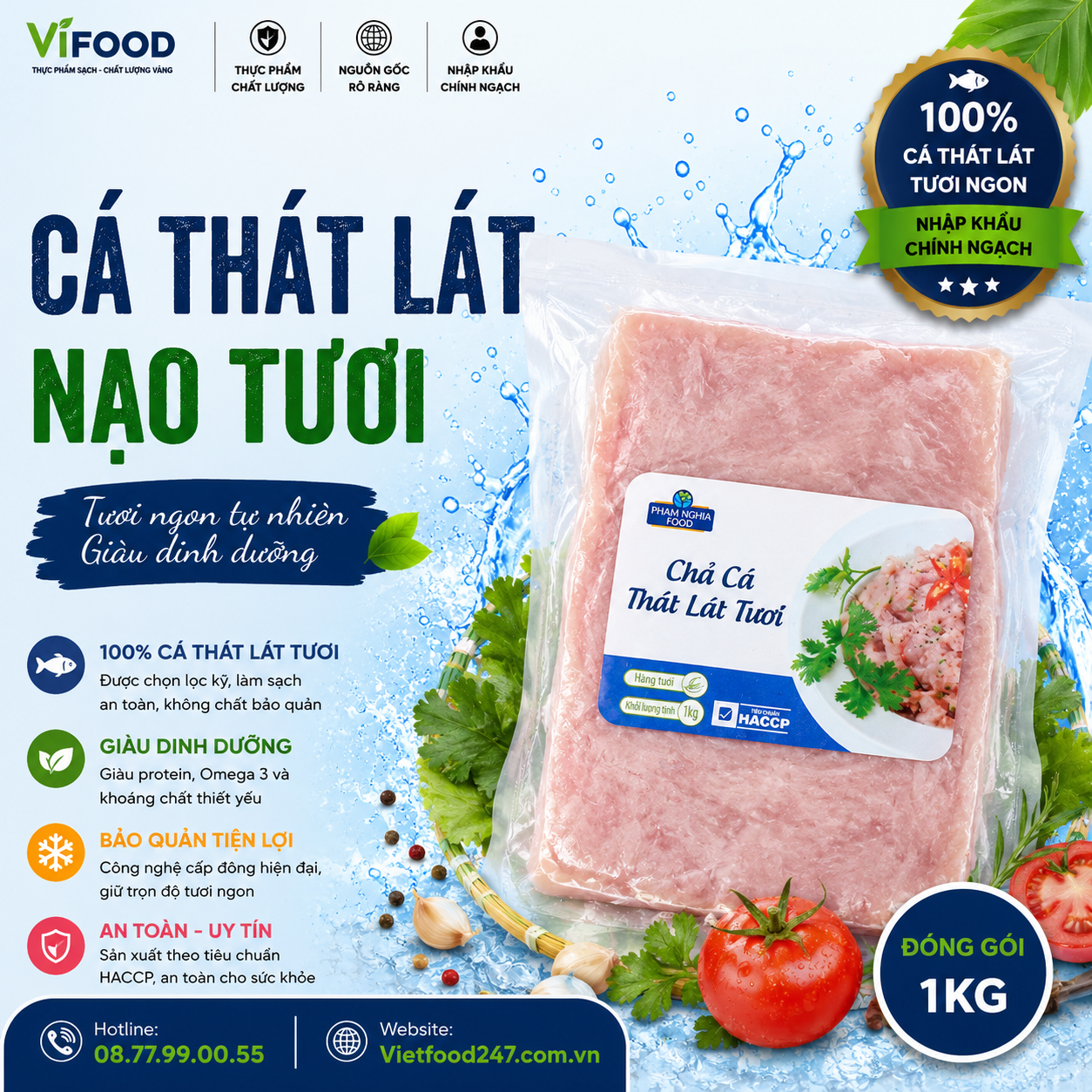 Cá thát lát nạo Gói 1kg
