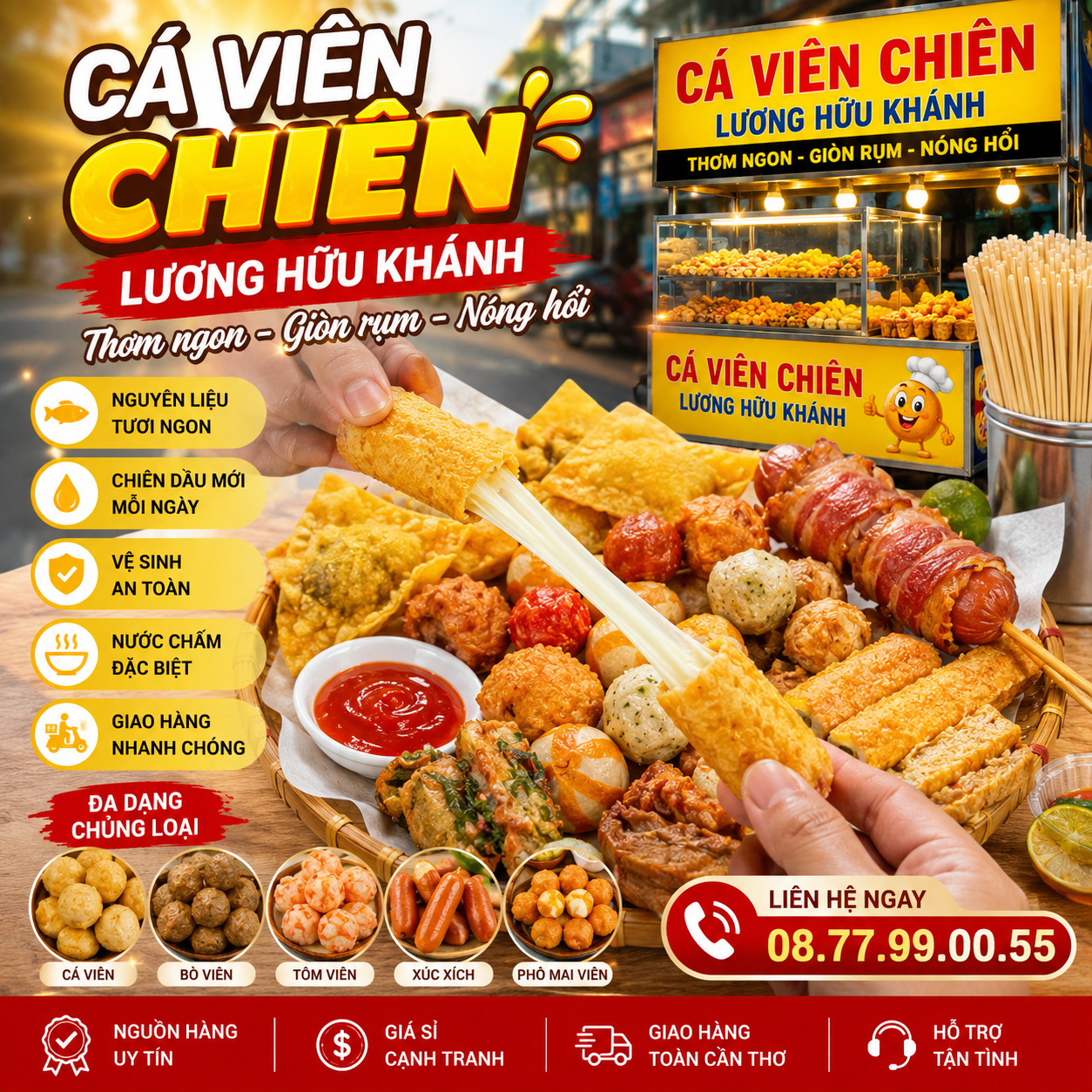 Cá viên chiên lương hữu khánh