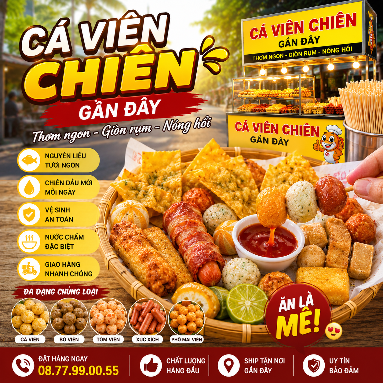 Cá viên chiên gần đây
