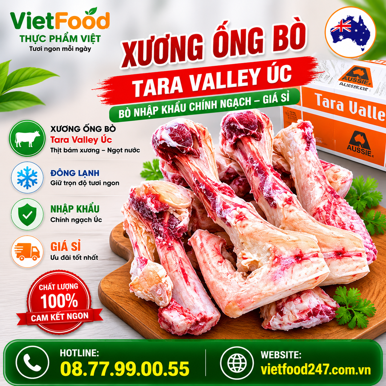 Xương Ống Bò Tara Valley Úc