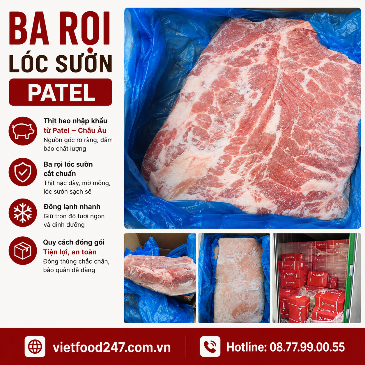 Ba rọi lóc sườn Patel