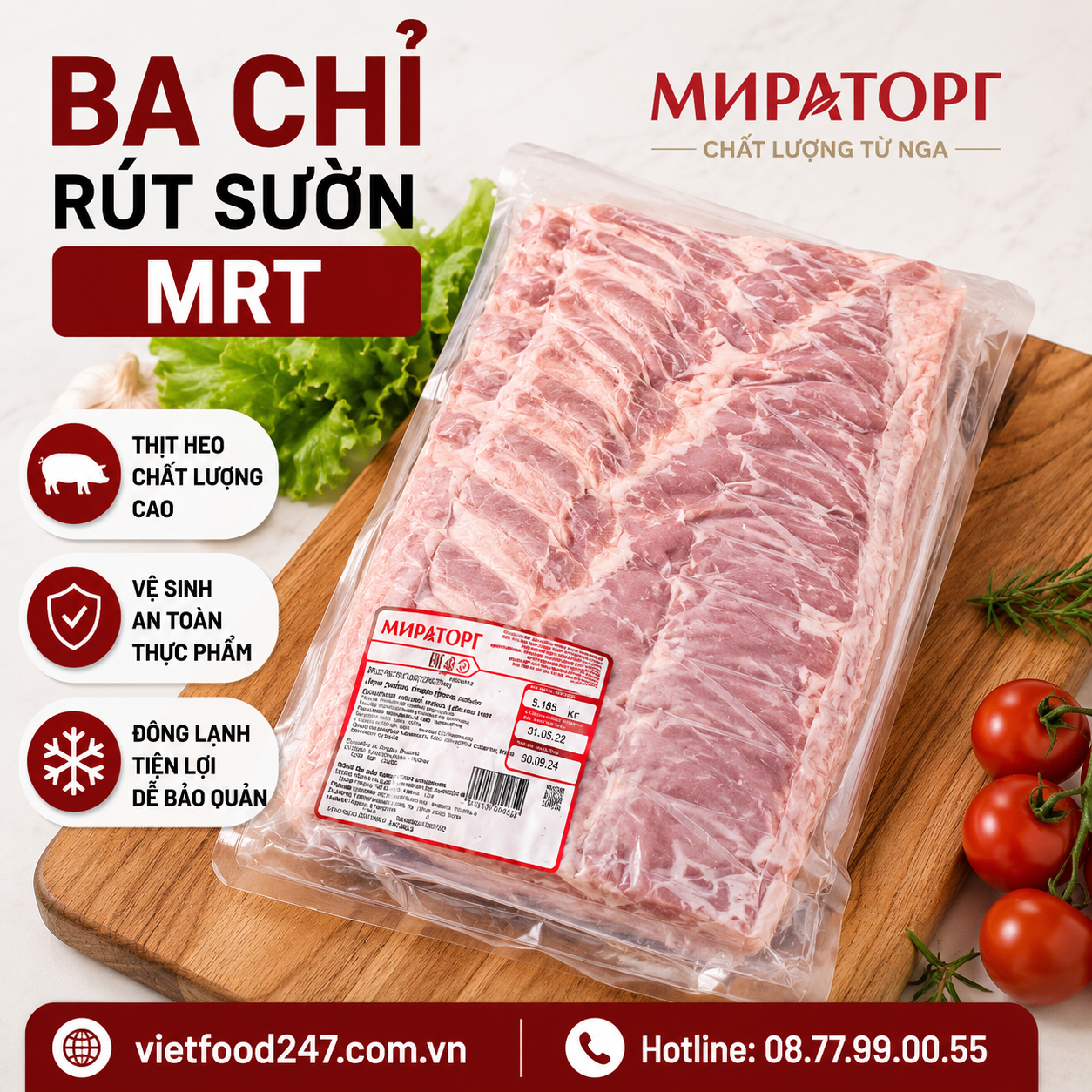 Ba Chỉ Rút Sườn MRT