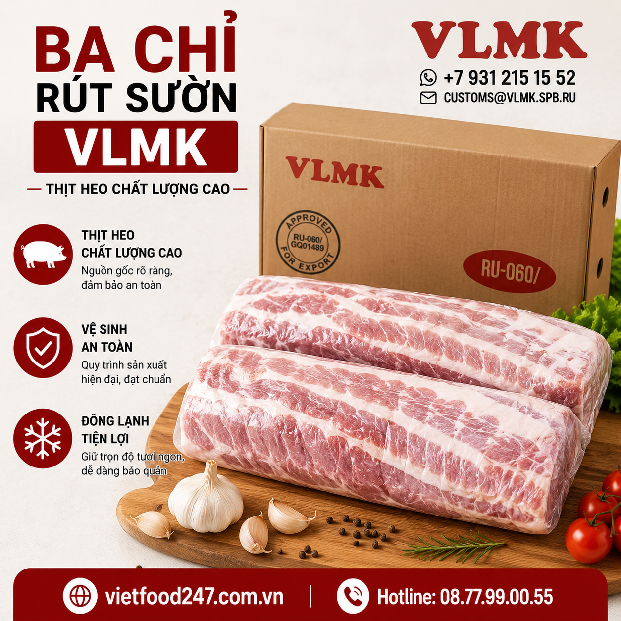 Ba Chỉ Rút Sườn VLMK