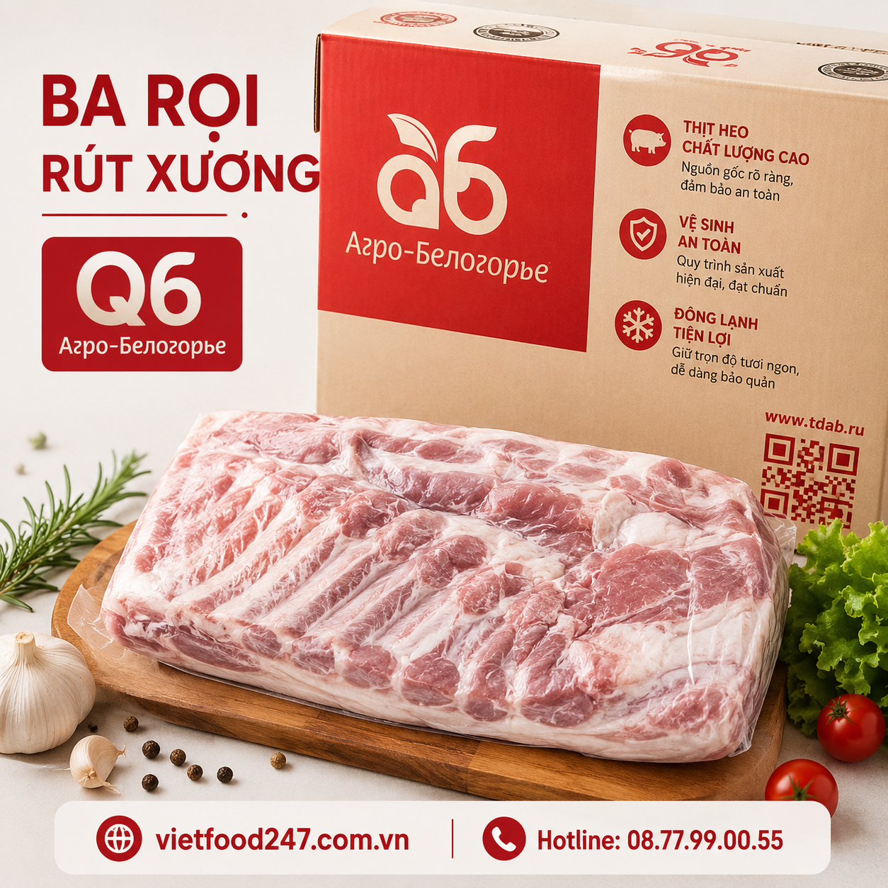 Ba Rọi Rút Xương Q6