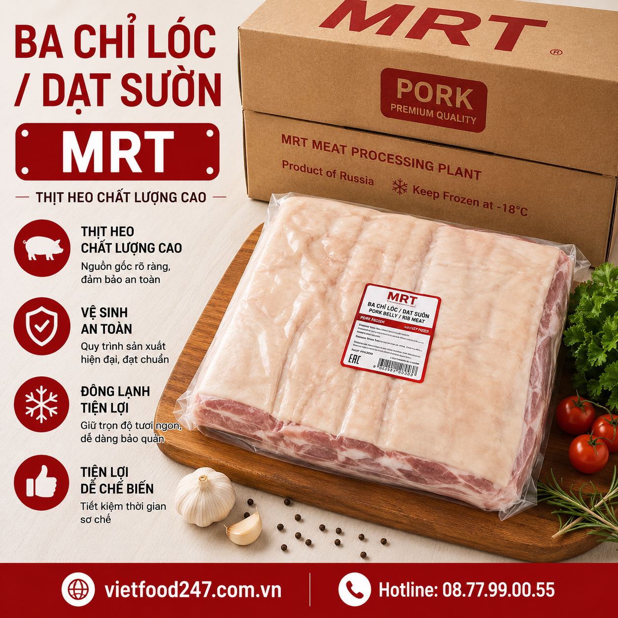 Ba Chỉ Lóc Dạt Sườn MRT