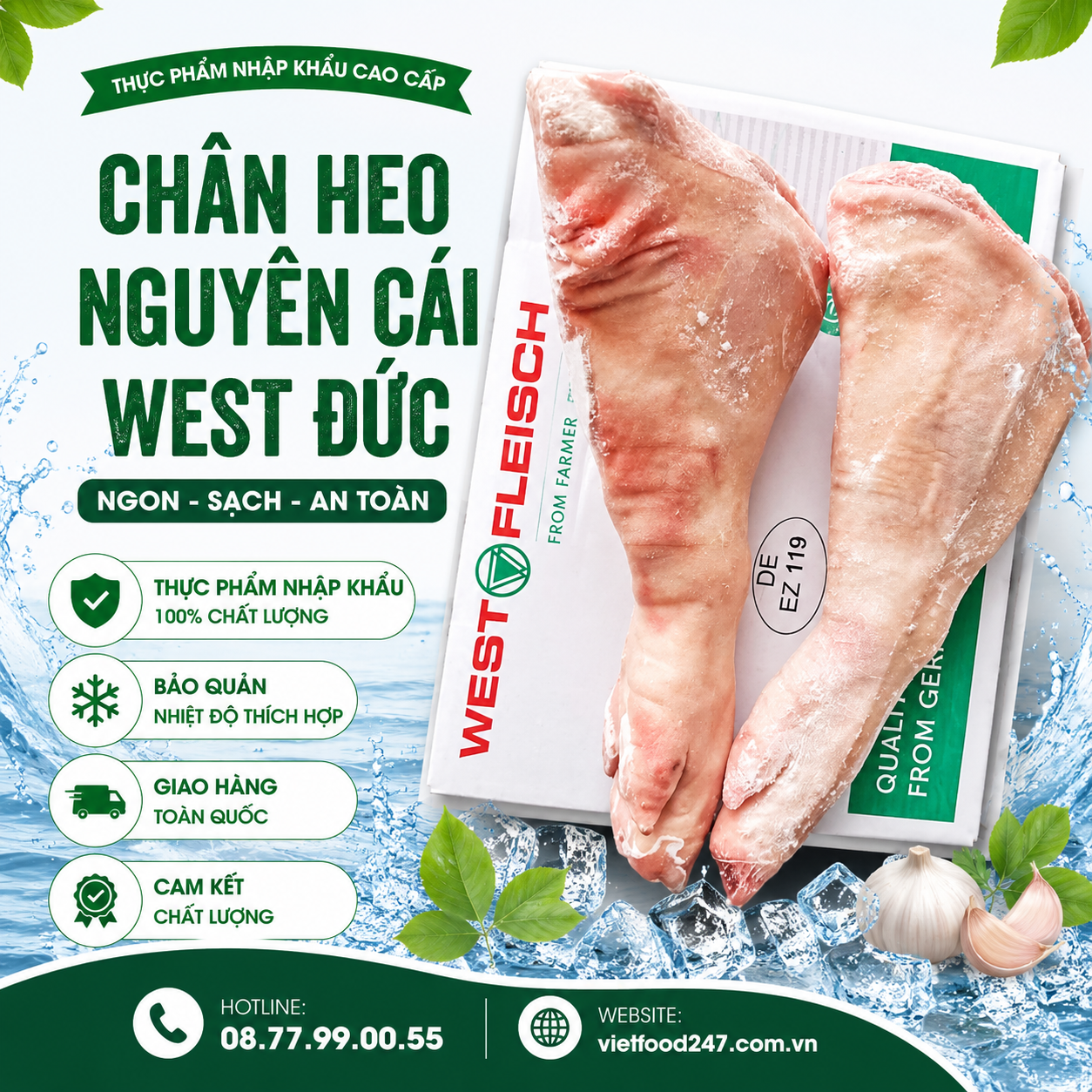 Chân Heo Nguyên Cái West Đức