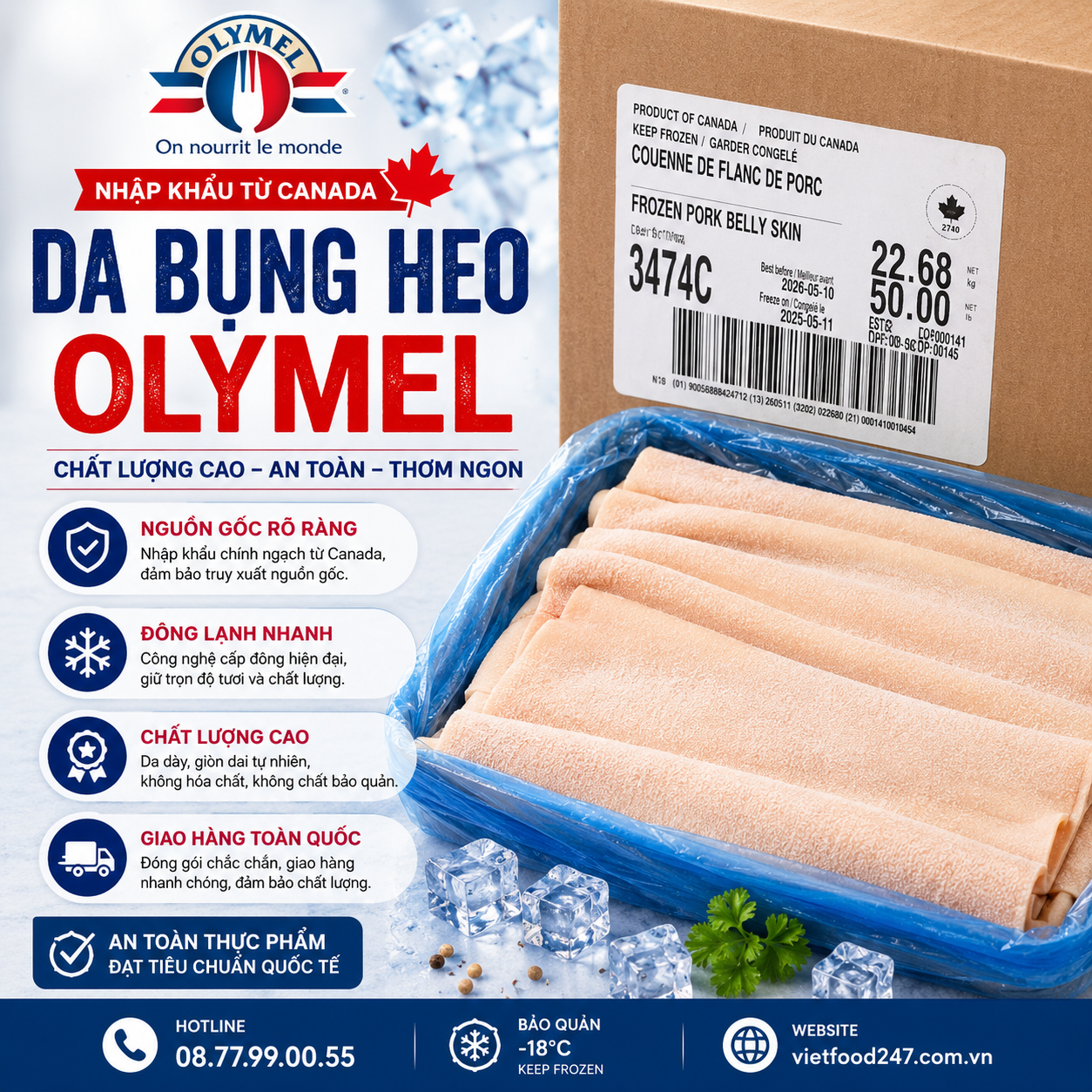 Da Bụng Heo Olymel