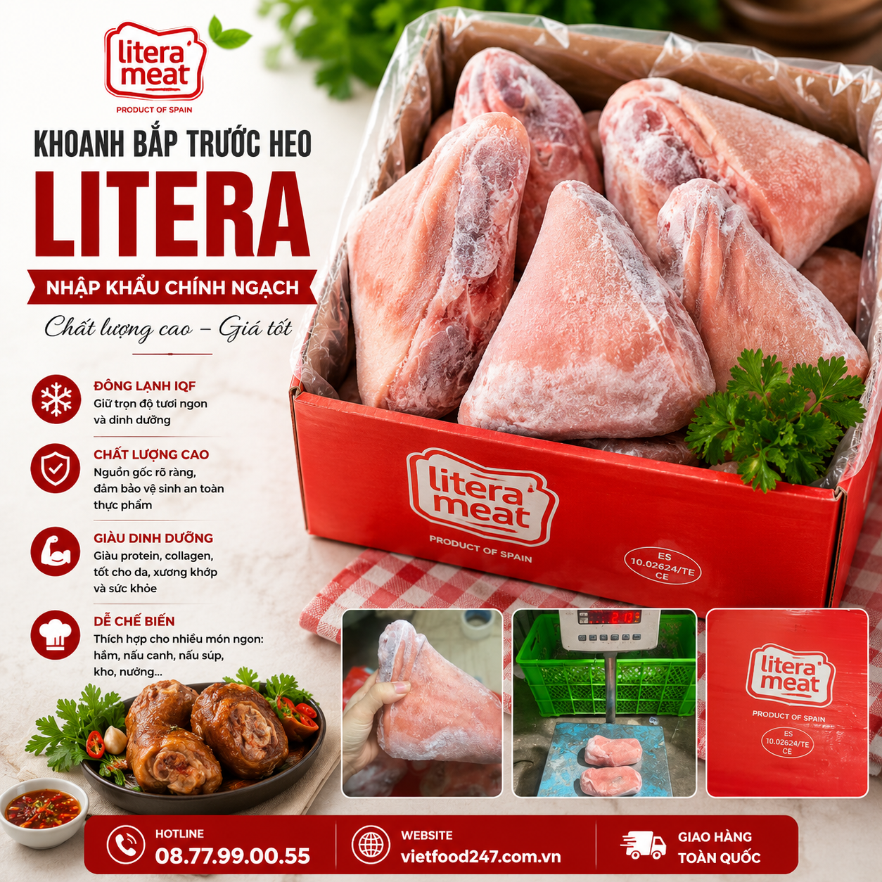 Khoanh Bắp Trước Heo Litera
