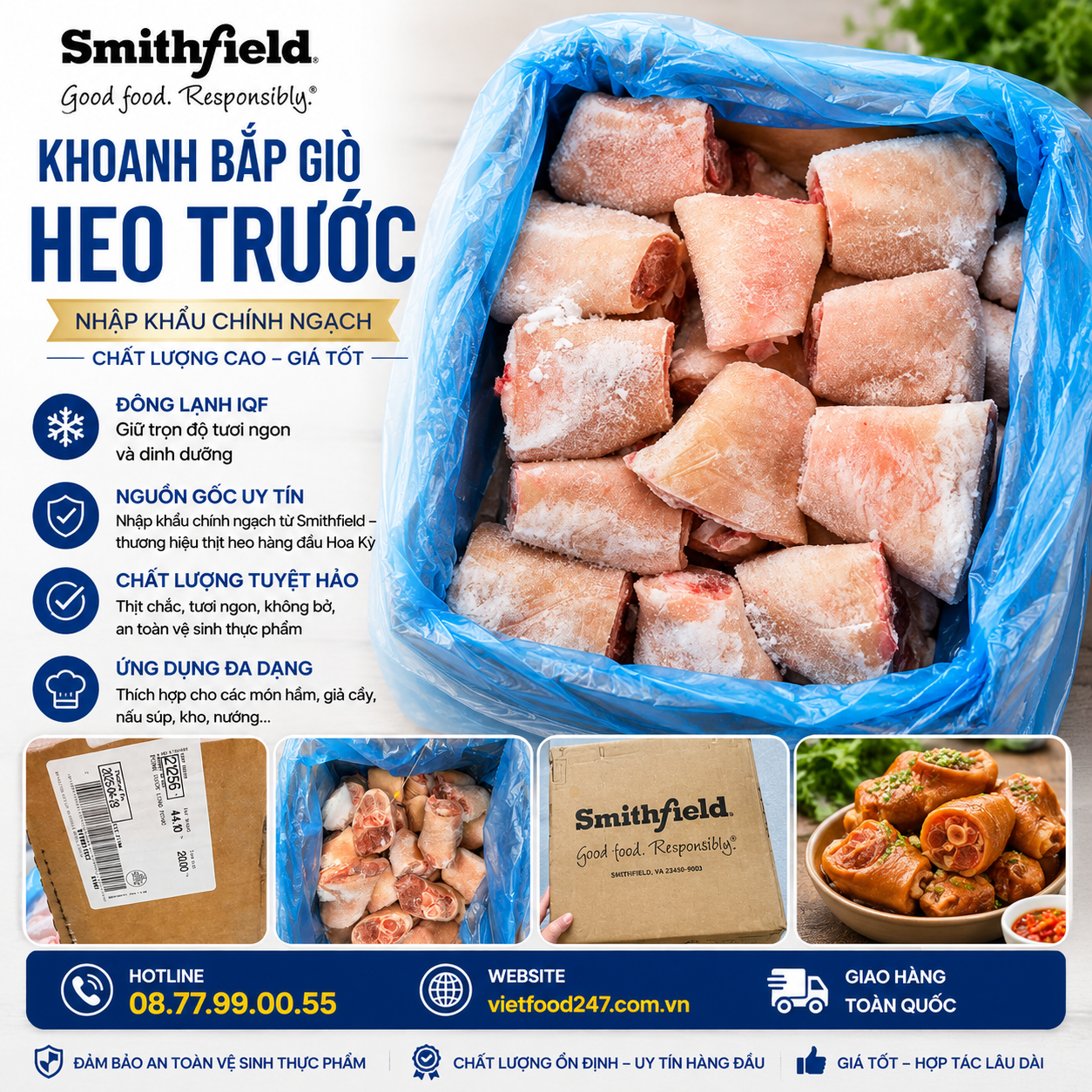 Khoanh Bắp Giò Heo Trước Smithfield