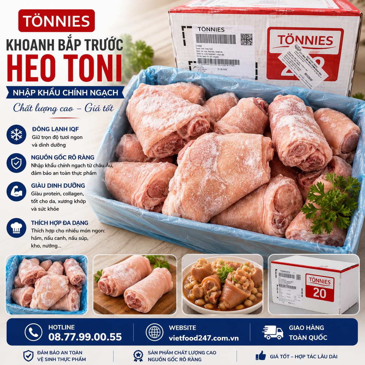 Khoanh Bắp Trước Heo Toni