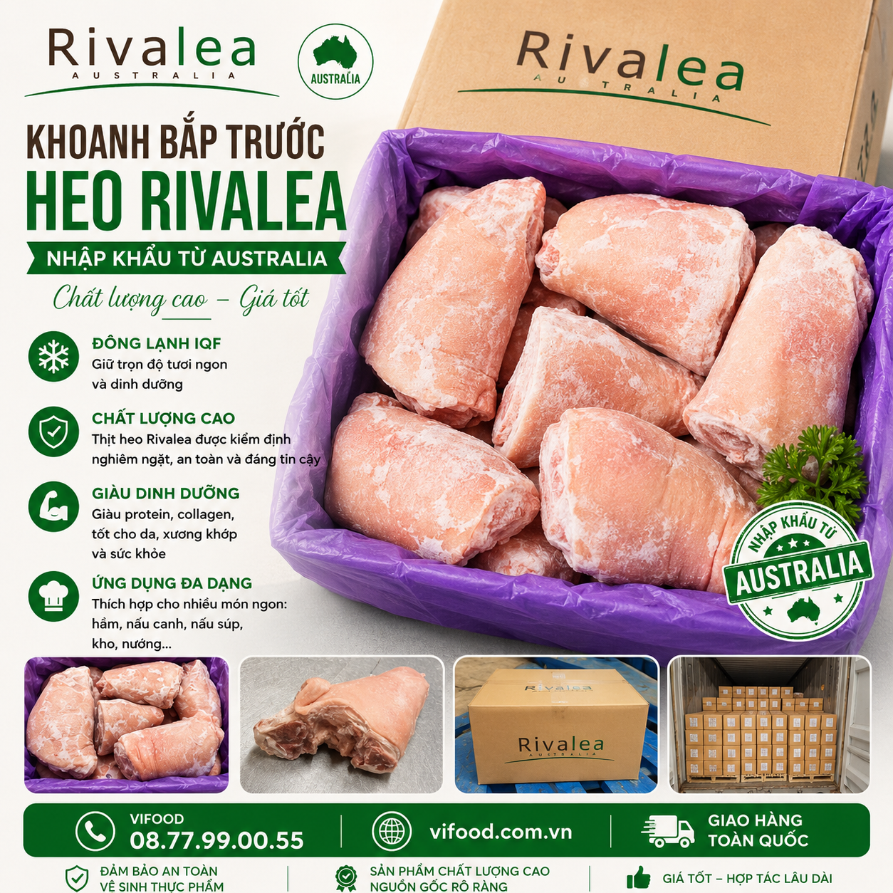Khoanh Bắp Trước Heo Rivalea