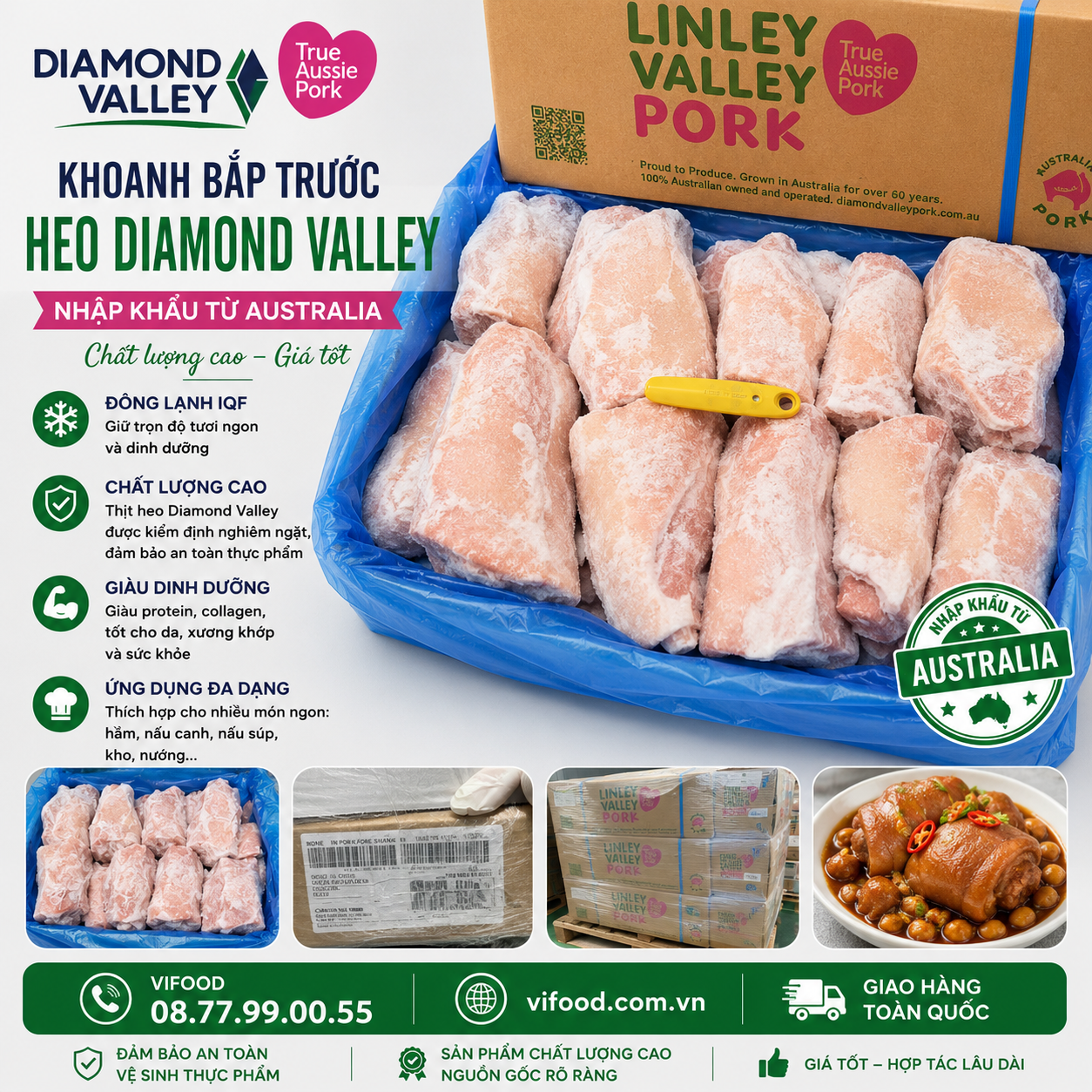 Khoanh Bắp Trước Heo Diamond Valley