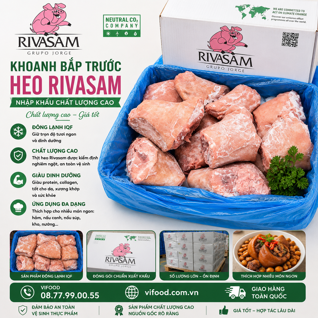 Khoanh Bắp Trước Heo Rivasam