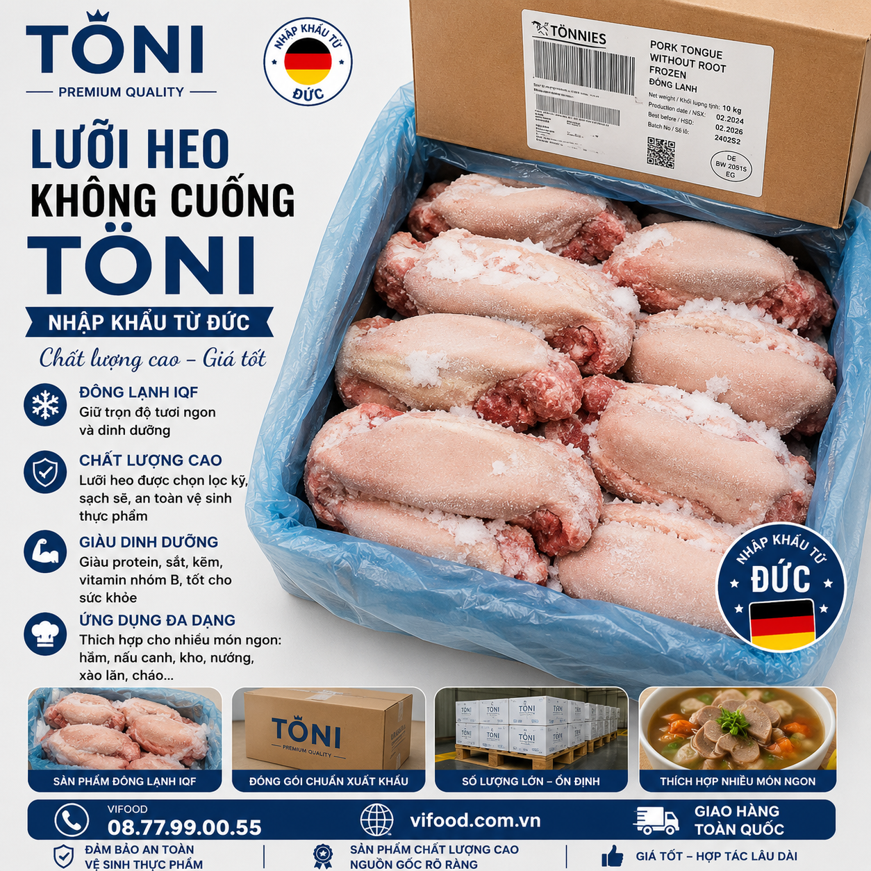 Lưỡi Heo Không Cuống Toni