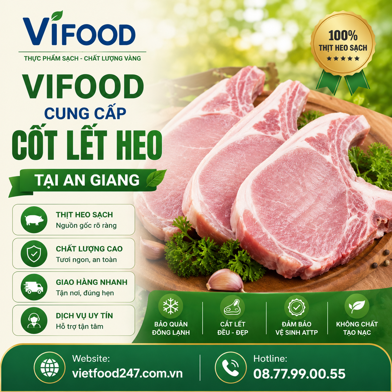 Thịt Cốt Lết Heo Đông Lạnh Tại An Giang | Địa Chỉ Cung Cấp Giá Sỉ Uy Tín