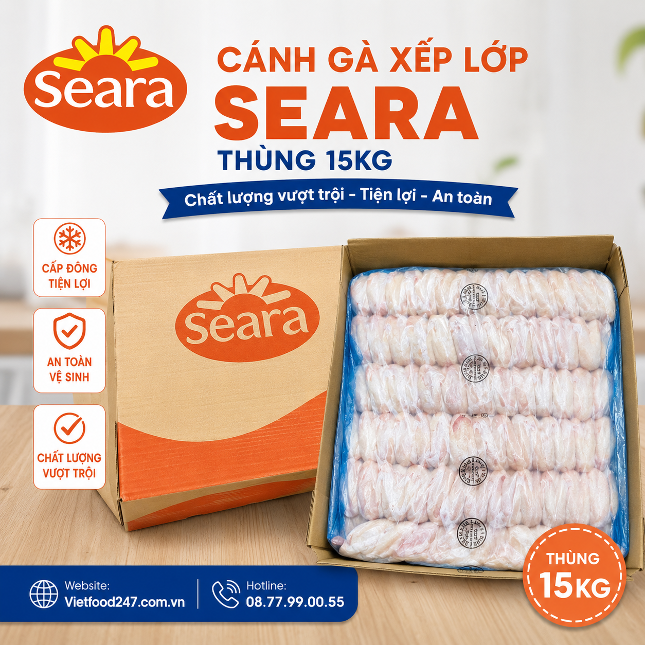 Cánh Gà Xếp Lớp Seara