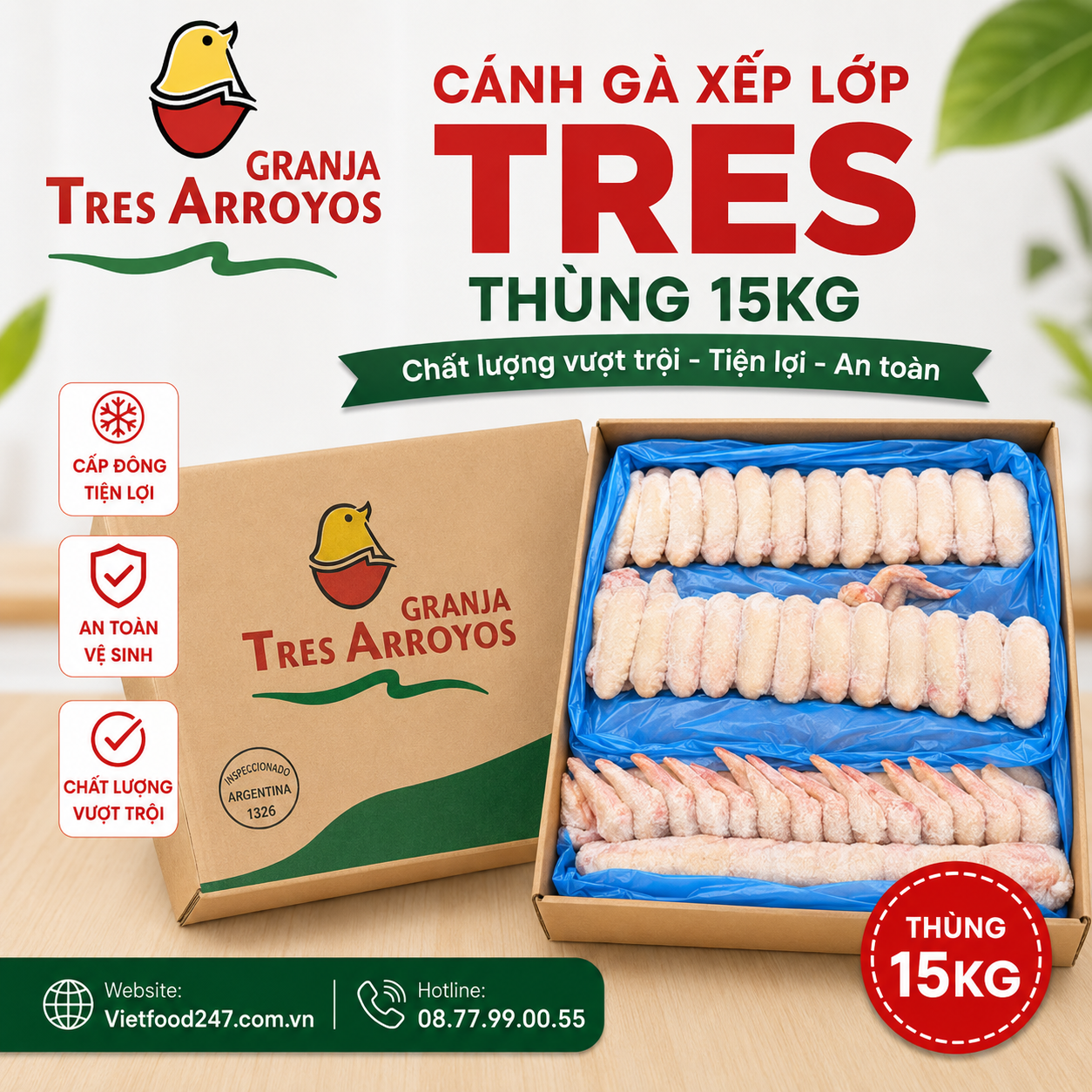 Cánh Gà Xếp Lớp Tres