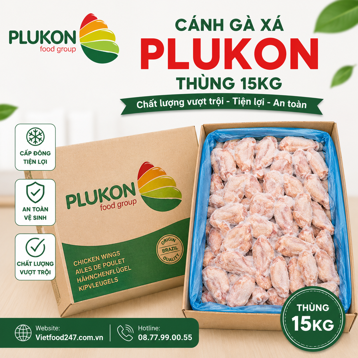 Cánh Gà Xá Plukon