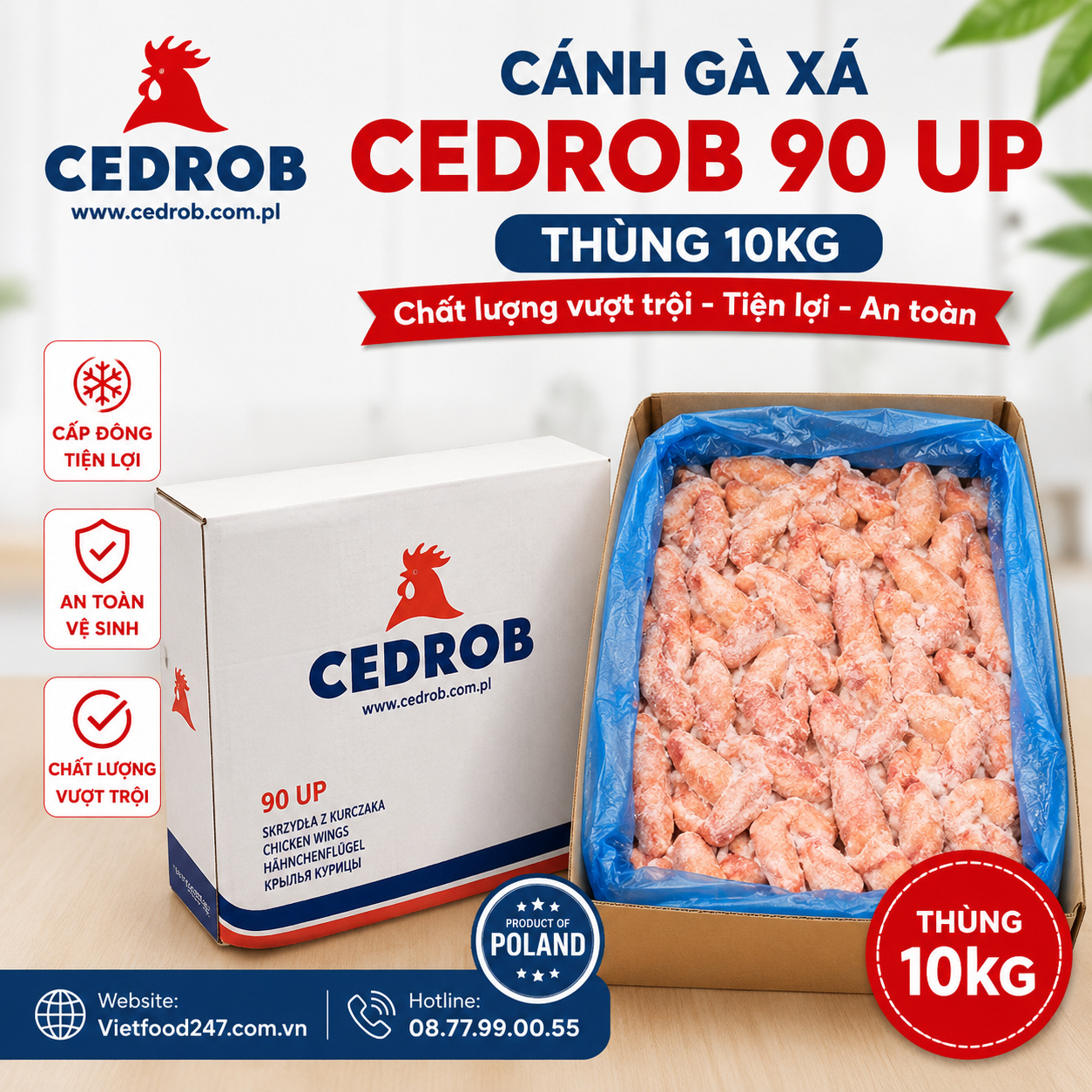 Cánh Gà Xá Cedrob 90 Up