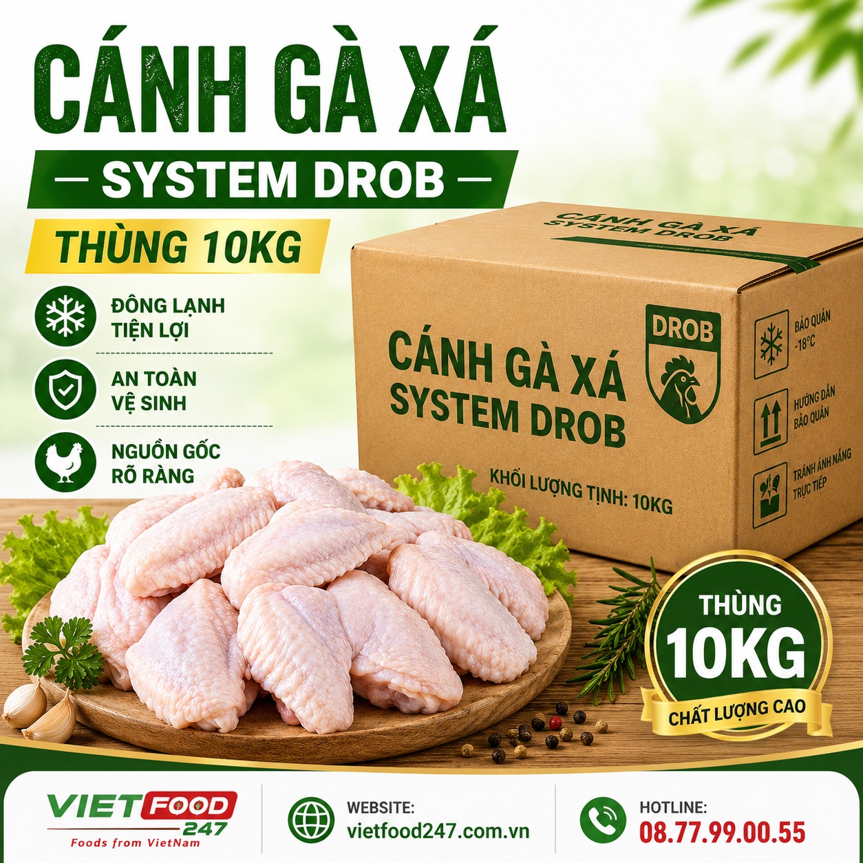 Cánh Gà Xá System Drob