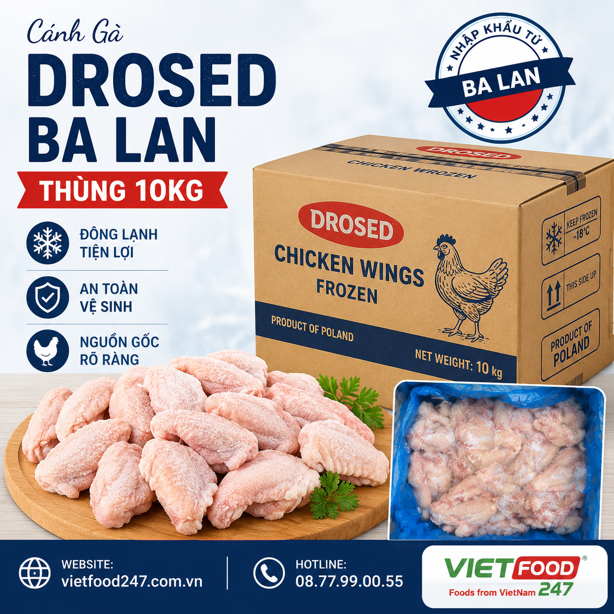 Cánh Gà Drosed Ba Lan