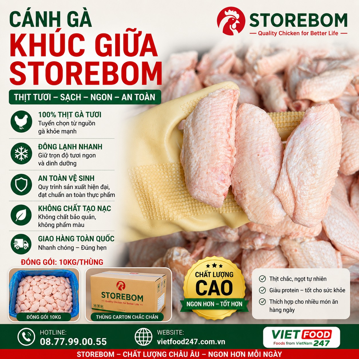 Cánh Gà Khúc Giữa Storebom