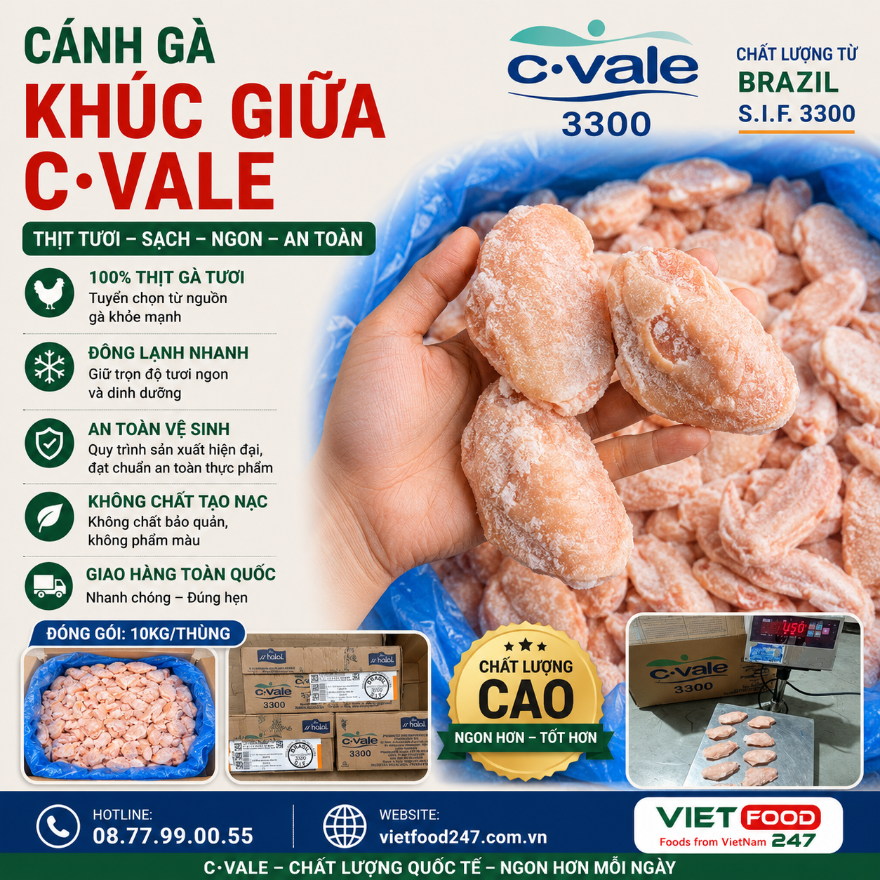 Cánh Gà Khúc Giữa C-Vale
