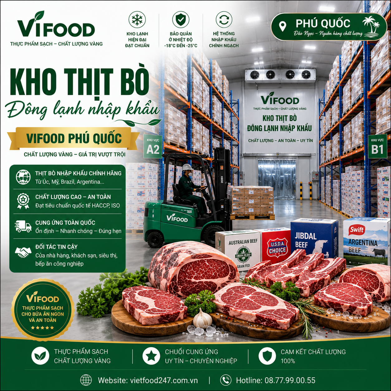 Địa Chỉ Cung Cấp Thịt Bò Đông Lạnh Nhập Khẩu Tại Phú Quốc Giá Sỉ Uy Tín