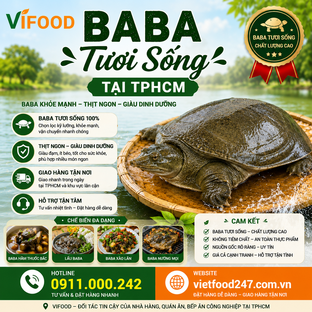 BaBa Tươi Sống tại TP.HCM